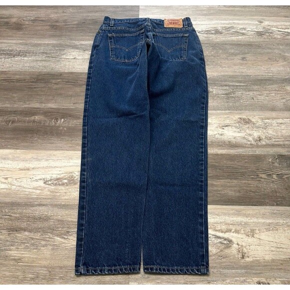 Vintage Levis 550 Red Tab Blue Womens 14 Slim Fit Straight Denim Jeans 31" Waist - Picture 9 of 10